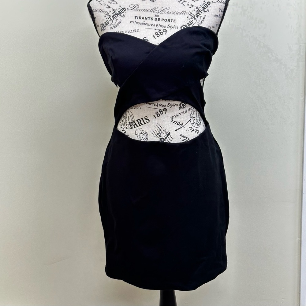 SILENCE + Noice Strapless Cutout Dress Size Large